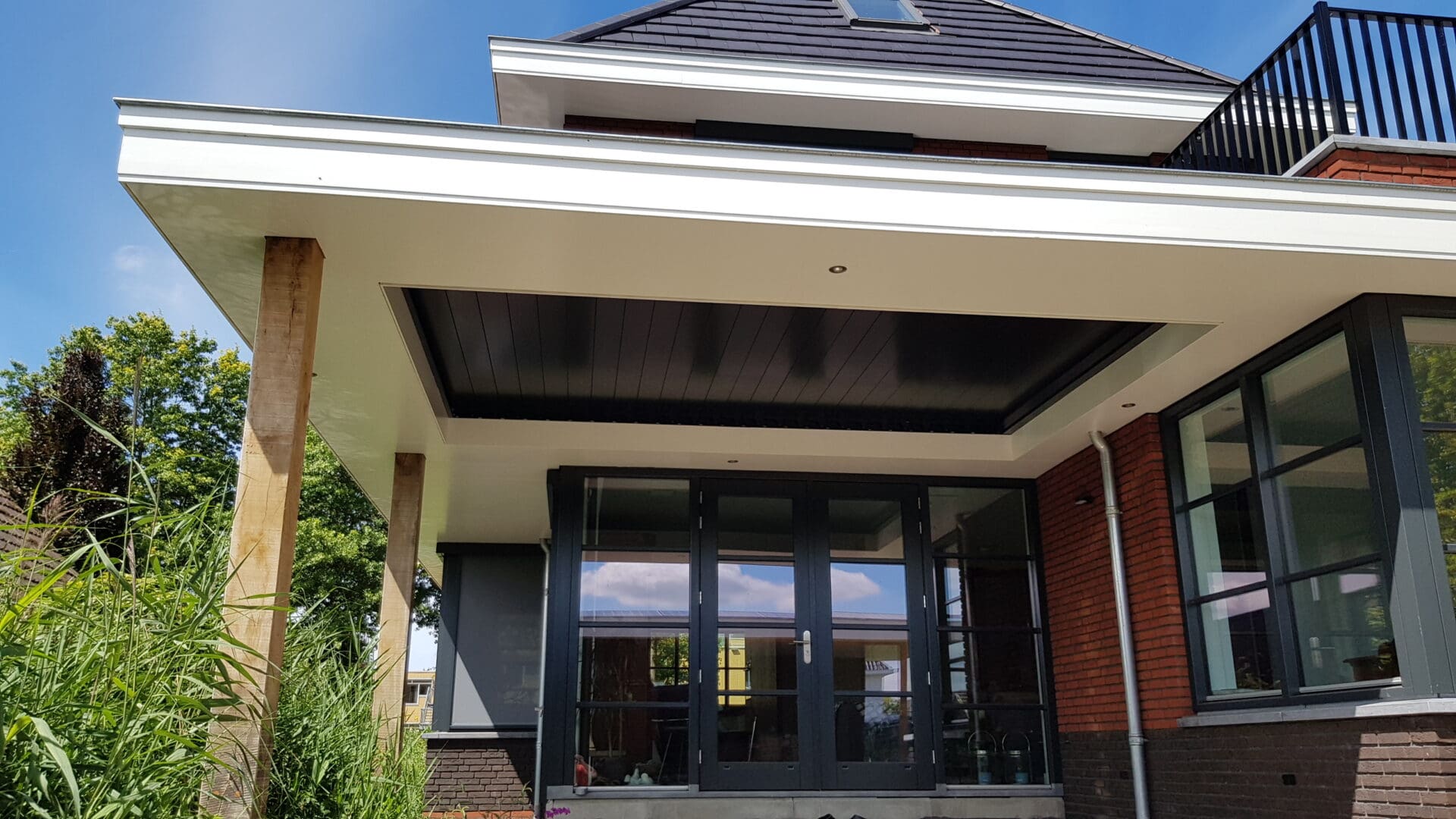 Quadro inbouw lamellendak in geslotenstand